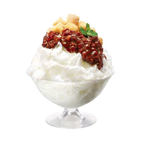 우유 팥빙수